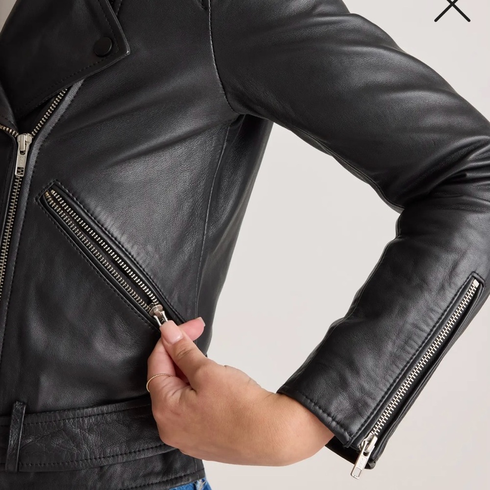 Quince 100% Leather motorcycle jacket - Picture 11 of 13